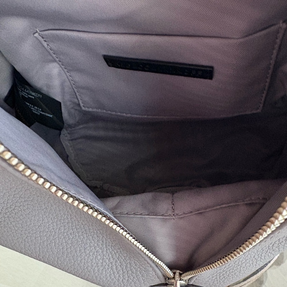 🩶🩶REBECCA MINKOFF SMALL JULIAN DOVE GREY PEBBLED LEATHER BACKPACK!🩶🩶 - Picture 8 of 8